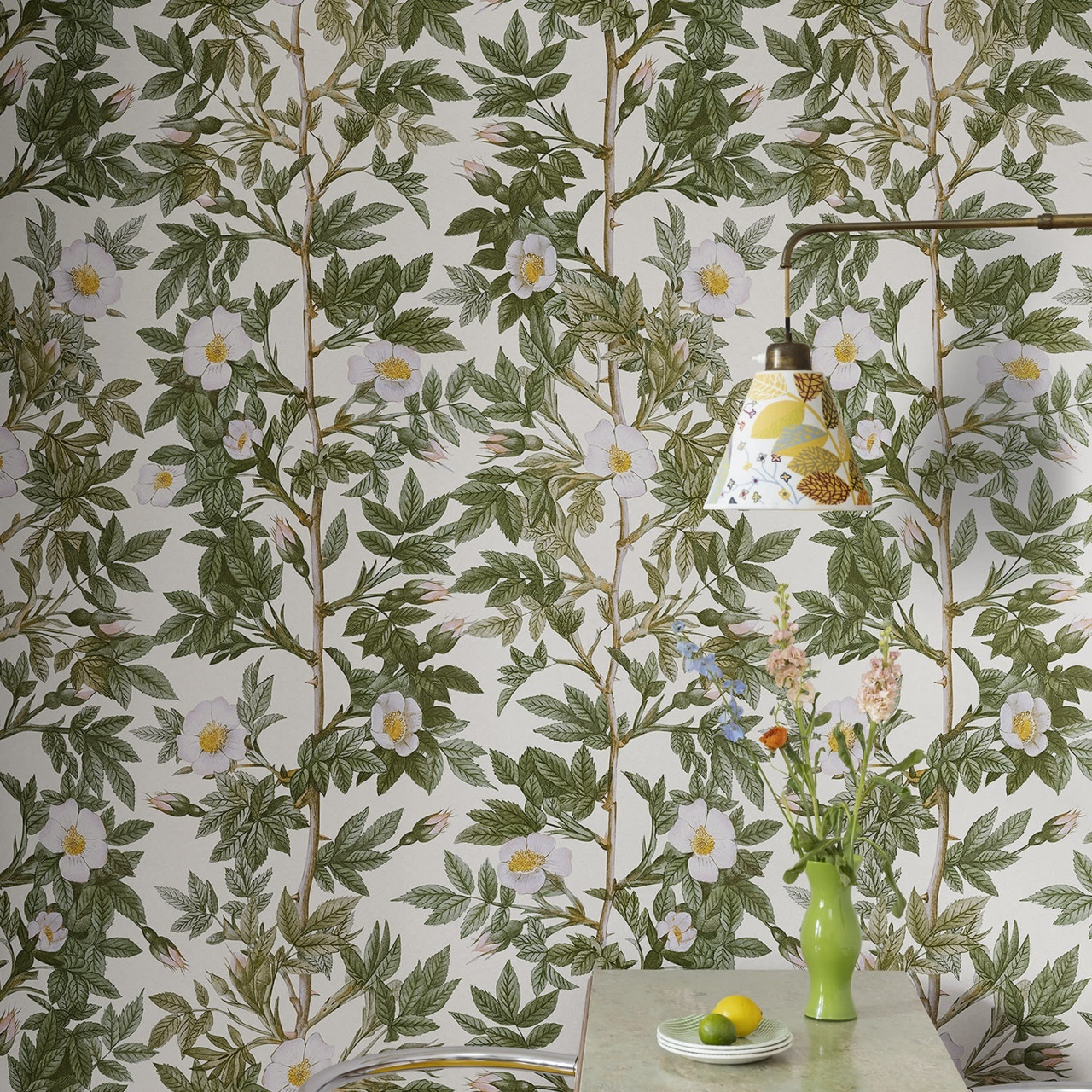 Fototapet, Rose Hip, Green, Rebel Walls — imaginea 3