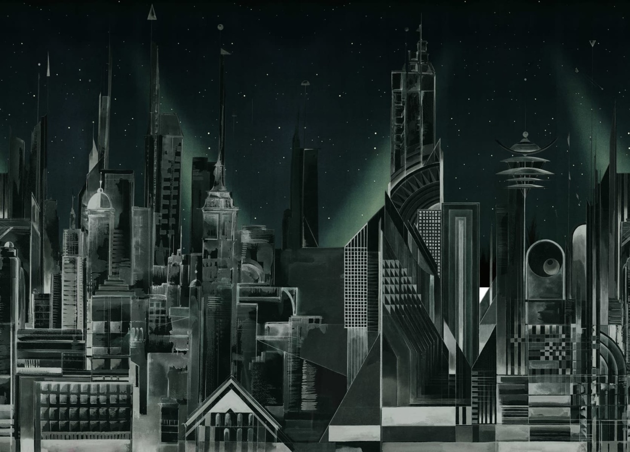 Fototapet, Sci-Fi Town, Green, Rebel Walls - 2