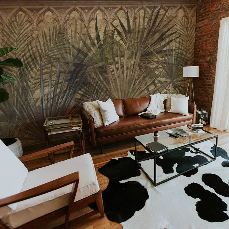Fototapet Sepian Palms, VLAdiLA