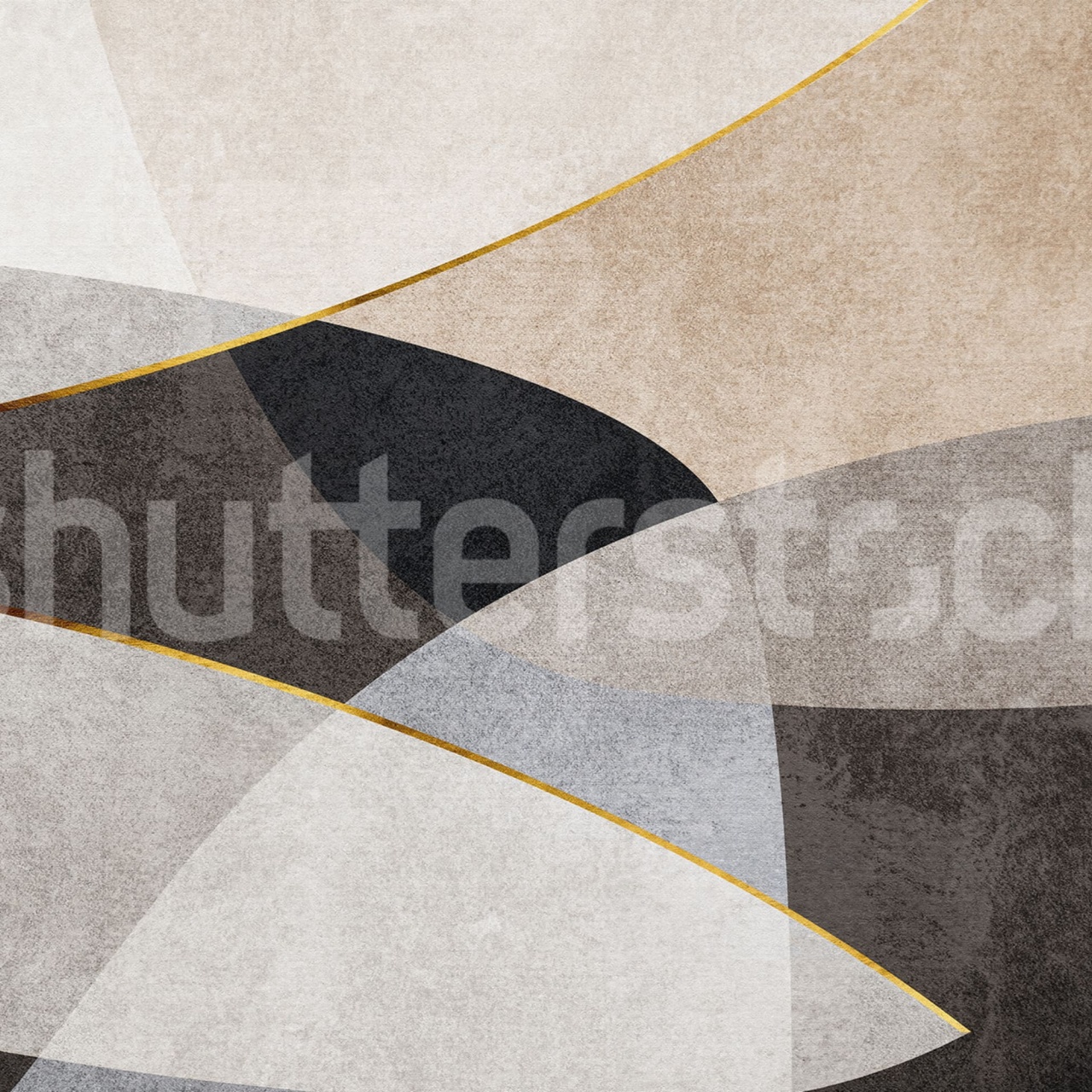 Fototapet, Shapes and Forms, Beige, Rebel Walls - 2