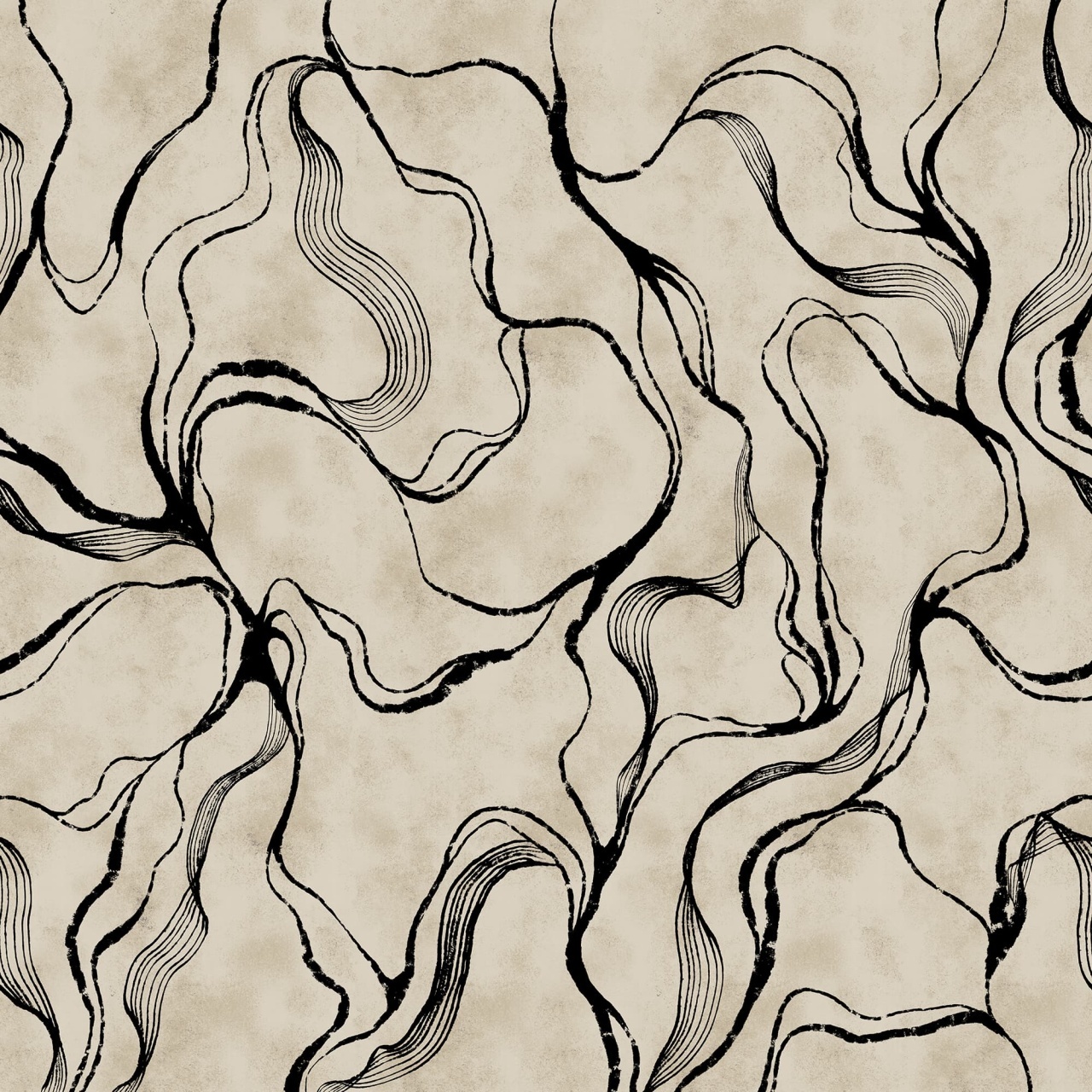 Fototapet, Soft Curve, Black, Rebel Walls - 2
