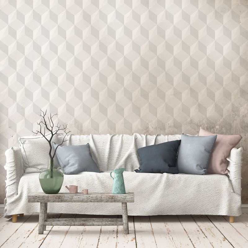Fototapet Soft Gray Cube, VLAdiLA - 3
