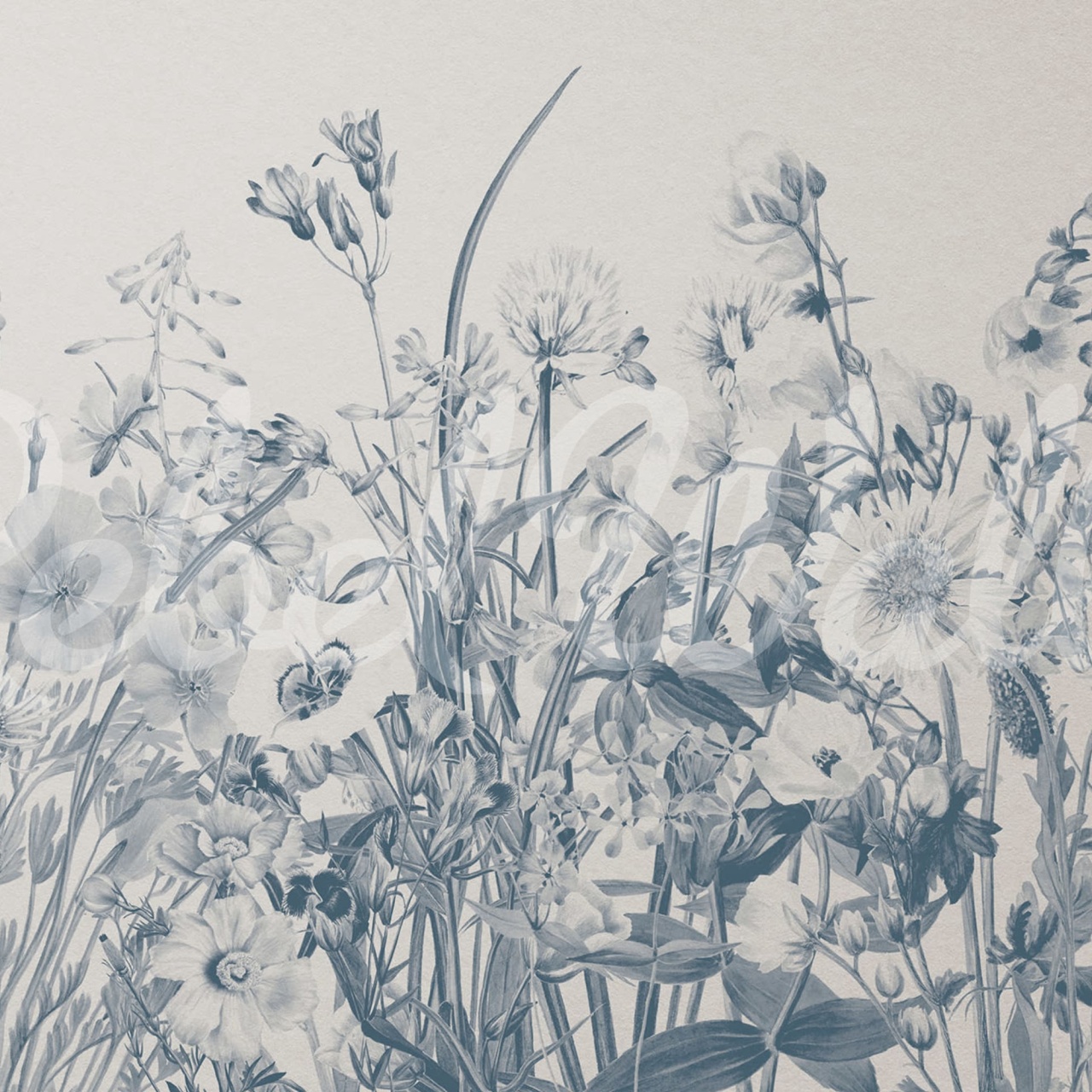 Fototapet, Soft Meadow, Blue, Rebel Walls - 2