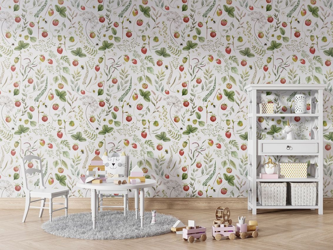 Fototapet Strawberry Hill, Kikki Belle