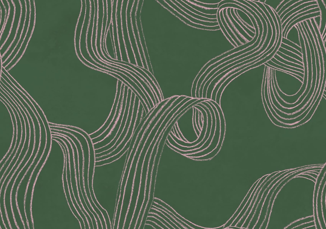 Fototapet, Stripes Repeatable, Green, Rebel Walls - 2