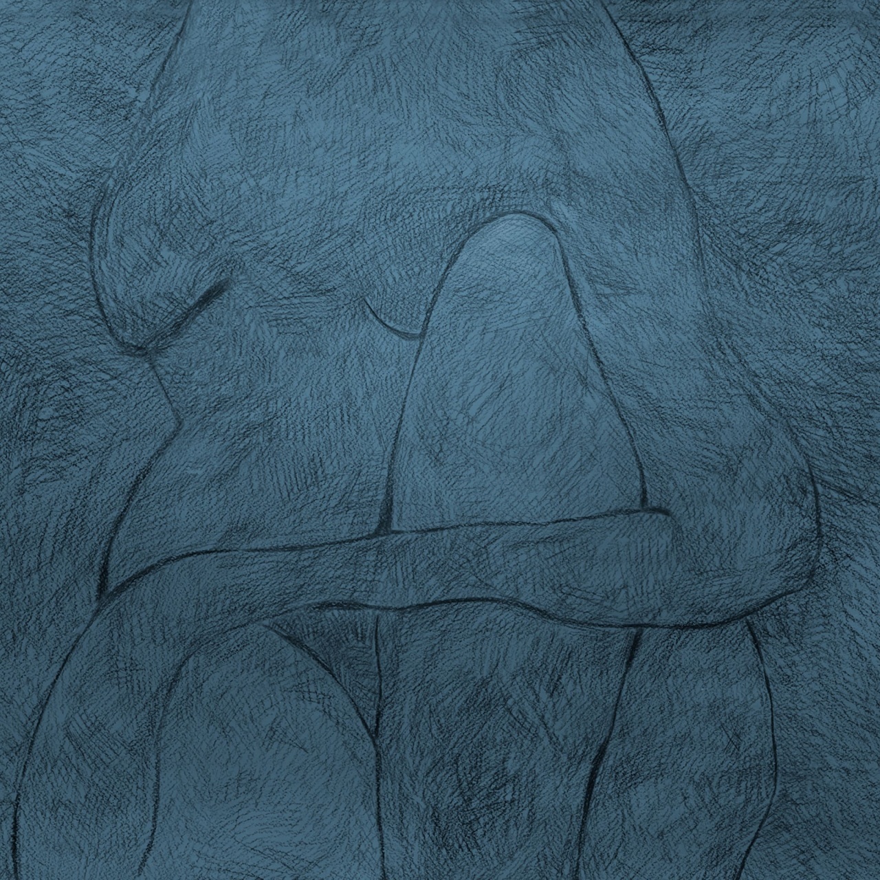 Fototapet, Subtle Figure, Blue, Rebel Walls - 2