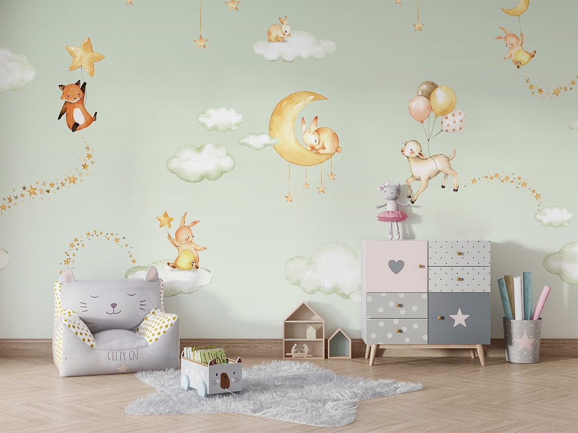 Fototapet Sweet Dreams - Green, Oliver Robins