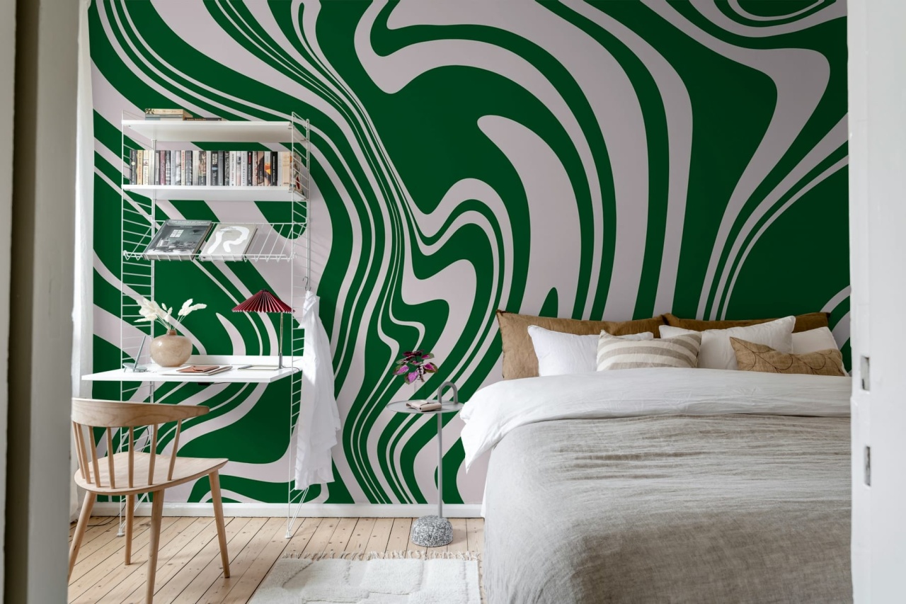 Fototapet, Swirly, Green, Rebel Walls - 3