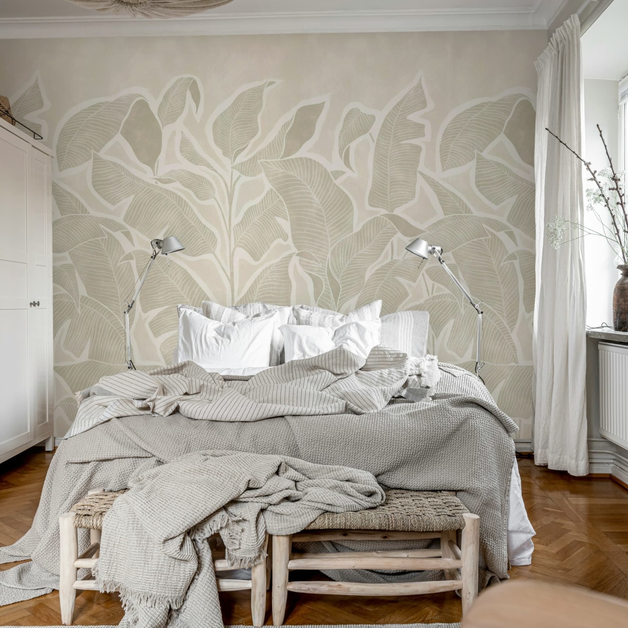 Fototapet, Tropical Breeze, Beige, Rebel Walls