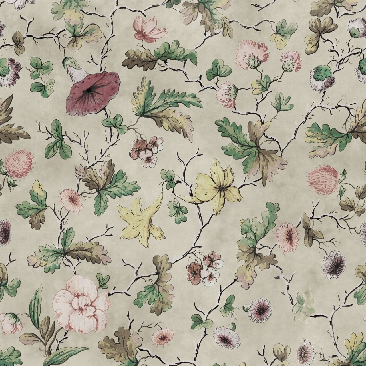 Fototapet, Verdant Bloom, Beige, Rebel Walls - 2