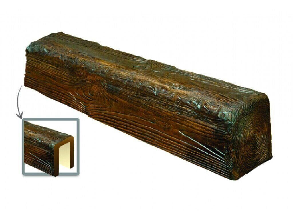 Grinda decorativa din poliuretan, maro inchis, rustic, 19х13cm, EQ005D - 1 | YEO