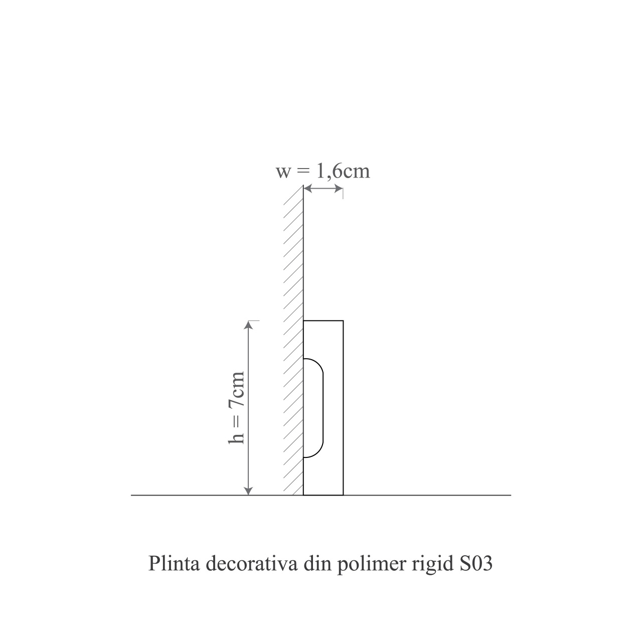 Plinta decorativa S3 - 7x1.6x200 cm - 1 | YEO