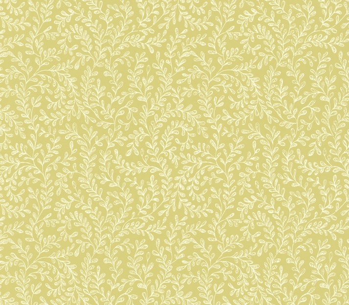 Tapet, Audley, Yellow Luxury Leaf, 1838 Wallcoverings, 5.3mp / rola