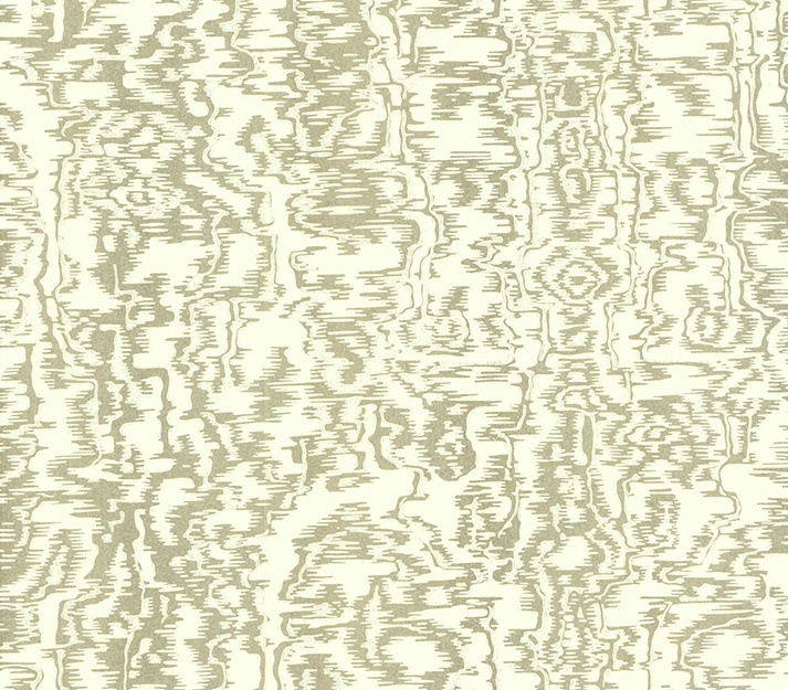 Tapet, Avington, Soft Gold Luxury Moire, 1838 Wallcoverings, 5.3mp / rola