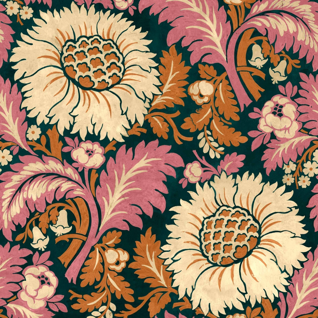 Tapet Chinese Damask, Coral, Coordonne, 5mp / rola - 2