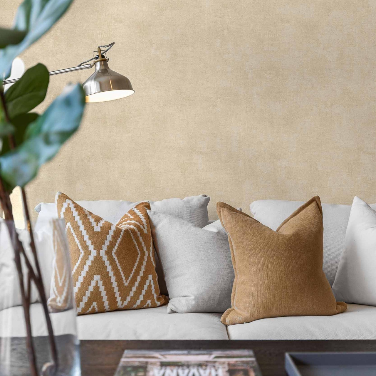 Tapet lavabil Raphia Single, Ocre II, Palette, Coordonne 5.3mp / rola - 3