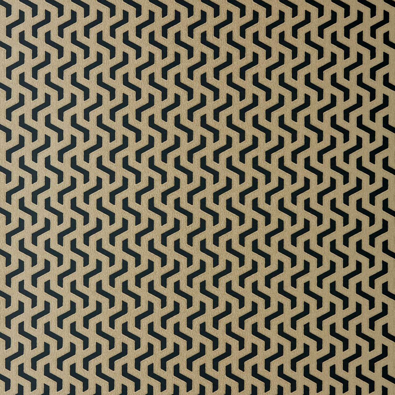 Tapet Rattan, Bracken Gold and Black Luxury Geometric, 1838 Wallcoverings, 5.3mp / rola - 1 | YEO