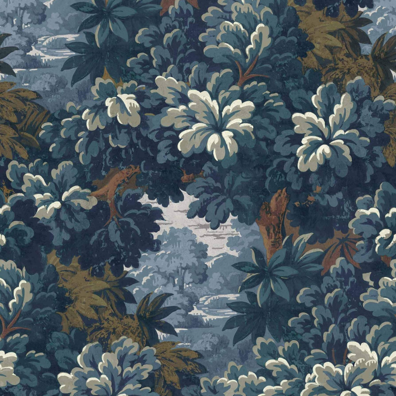 Tapet Verdure 16TH, Blue, Coordonne 5mp / rola - 2