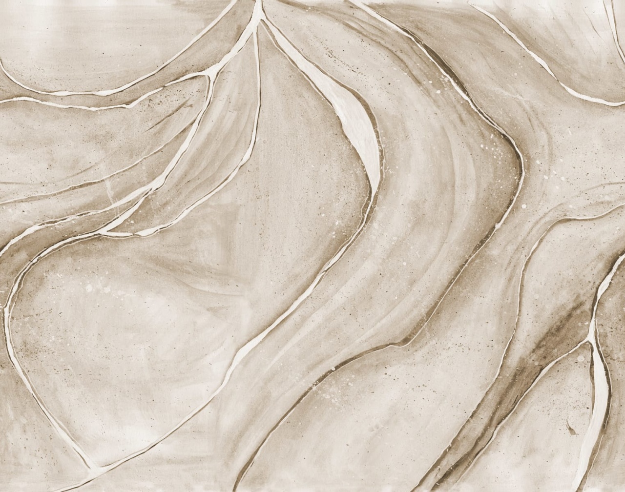 Tapet Watercolor Flow, Beige, Rebel Walls - 1 | YEO