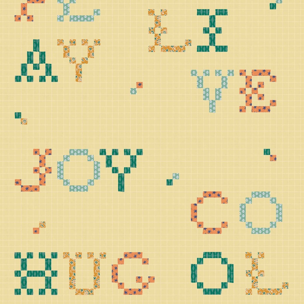 Tapet, Wordplay, Buttercream, Coordonne, 5mp / rola