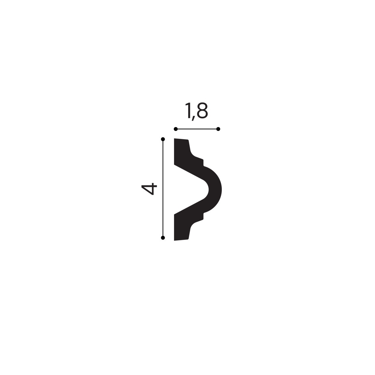 Brau poliuretan, Manavi, CR810 - 4x1.8x200 cm — imaginea 2
