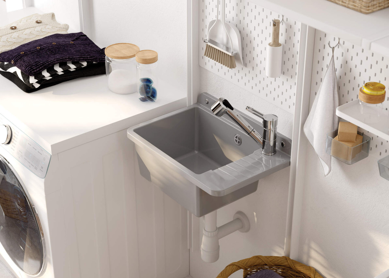 Chiuvetă de serviciu, 1-cuvă - montare pe perete, Garden, ZYT_311A - 3 | YEO
