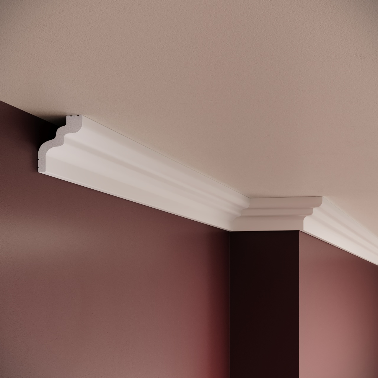 Cornisa decorativa C24 - 5x4.2x200 cm