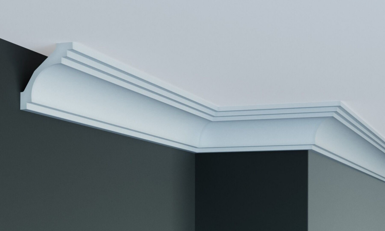 Cornisa decorativa din poliuretan Flexibil P807F - 6.8x7.3x200 cm - 3 | YEO