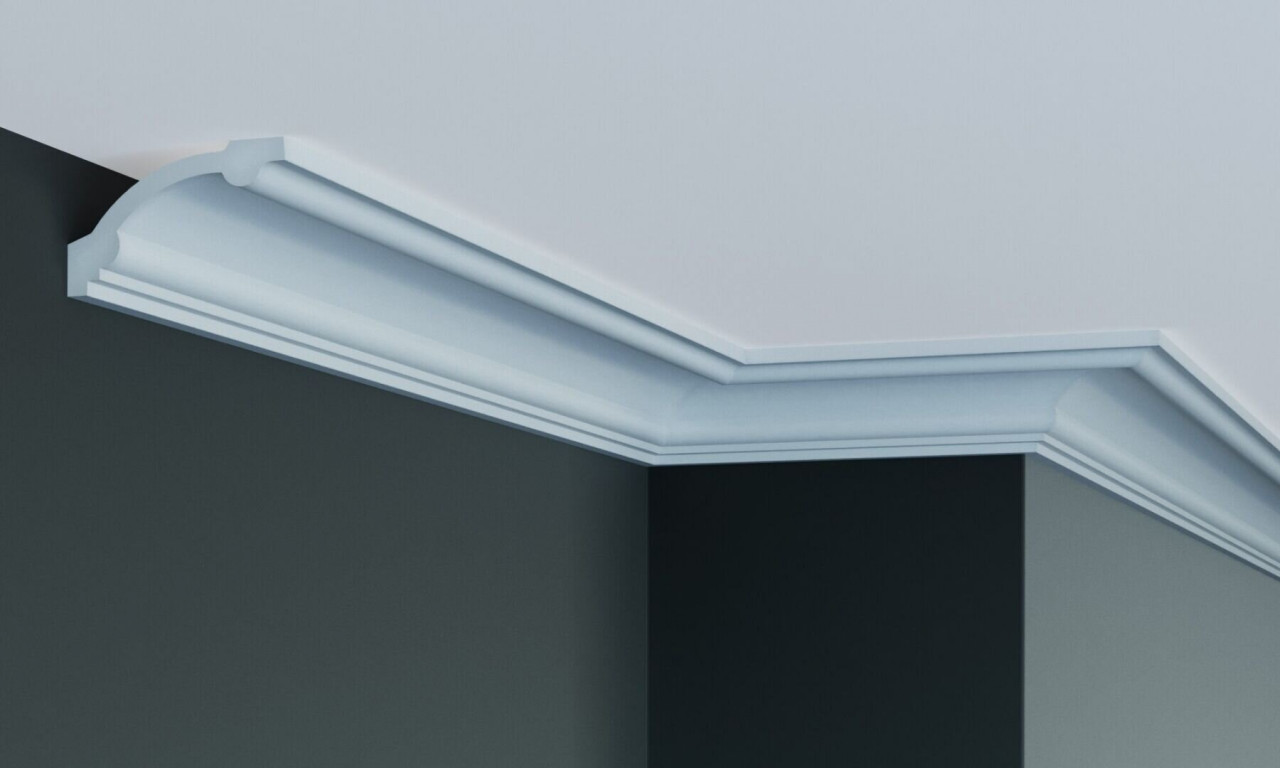 Cornisa decorativa din poliuretan Flexibil P857F - 5x8.3x200 cm - 2 | YEO