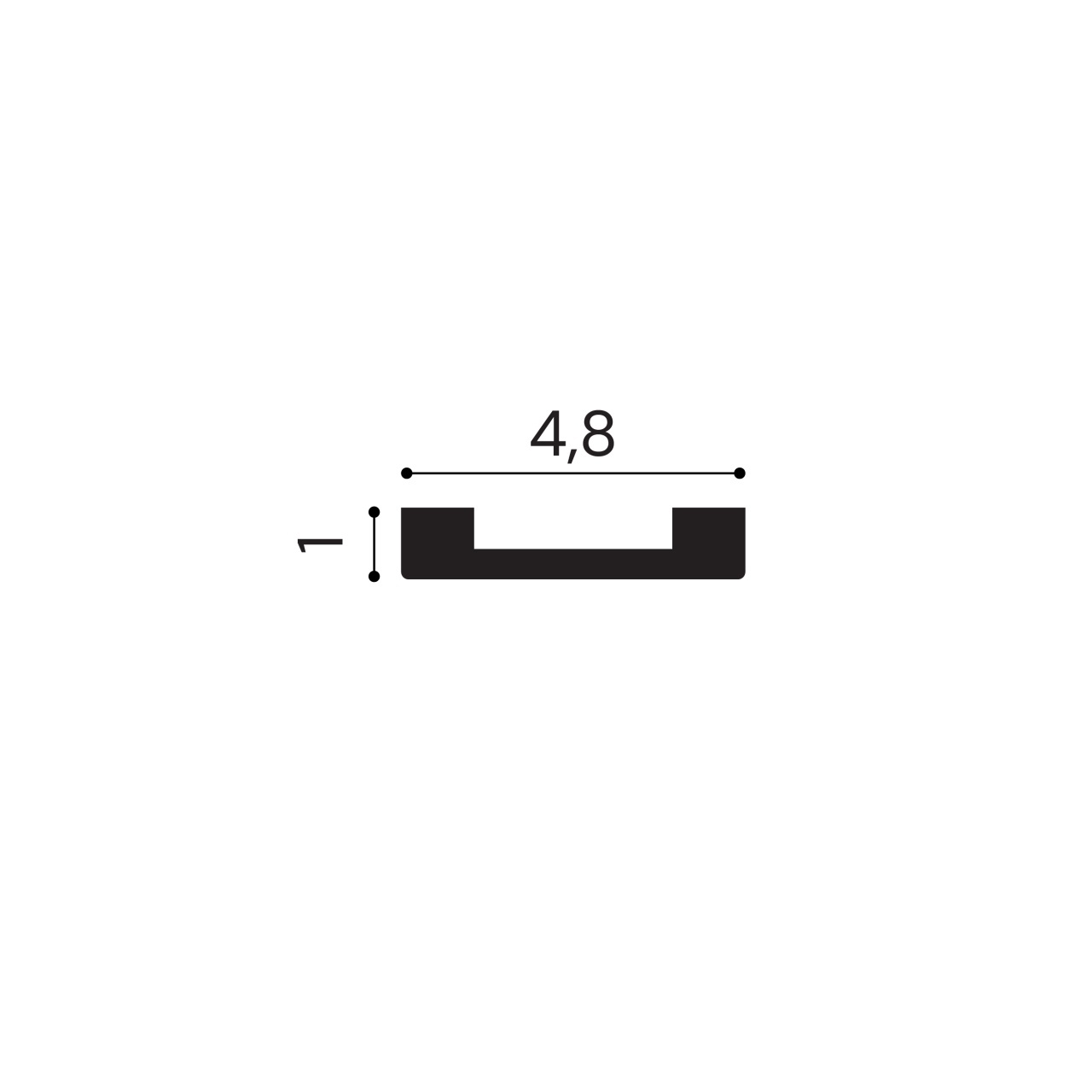Cornisa poliuretan flexibil, Manavi, B18F.1-4.8x1x200 cm — imaginea 2