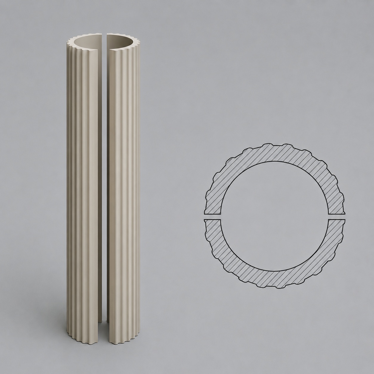 Corp coloana exterior LT04.2A-25x25x200cm - 2