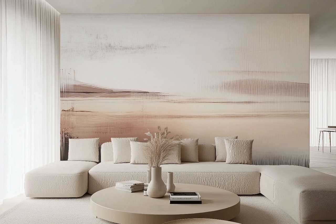 Fototapet Abstract Beige Naturel Flaner Rêve BNF200 — imaginea 2