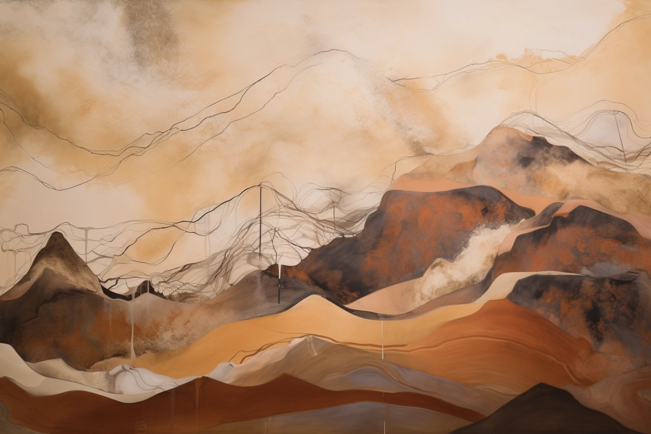 Fototapet Abstract Beige Naturel Ocre Rêve BNO200