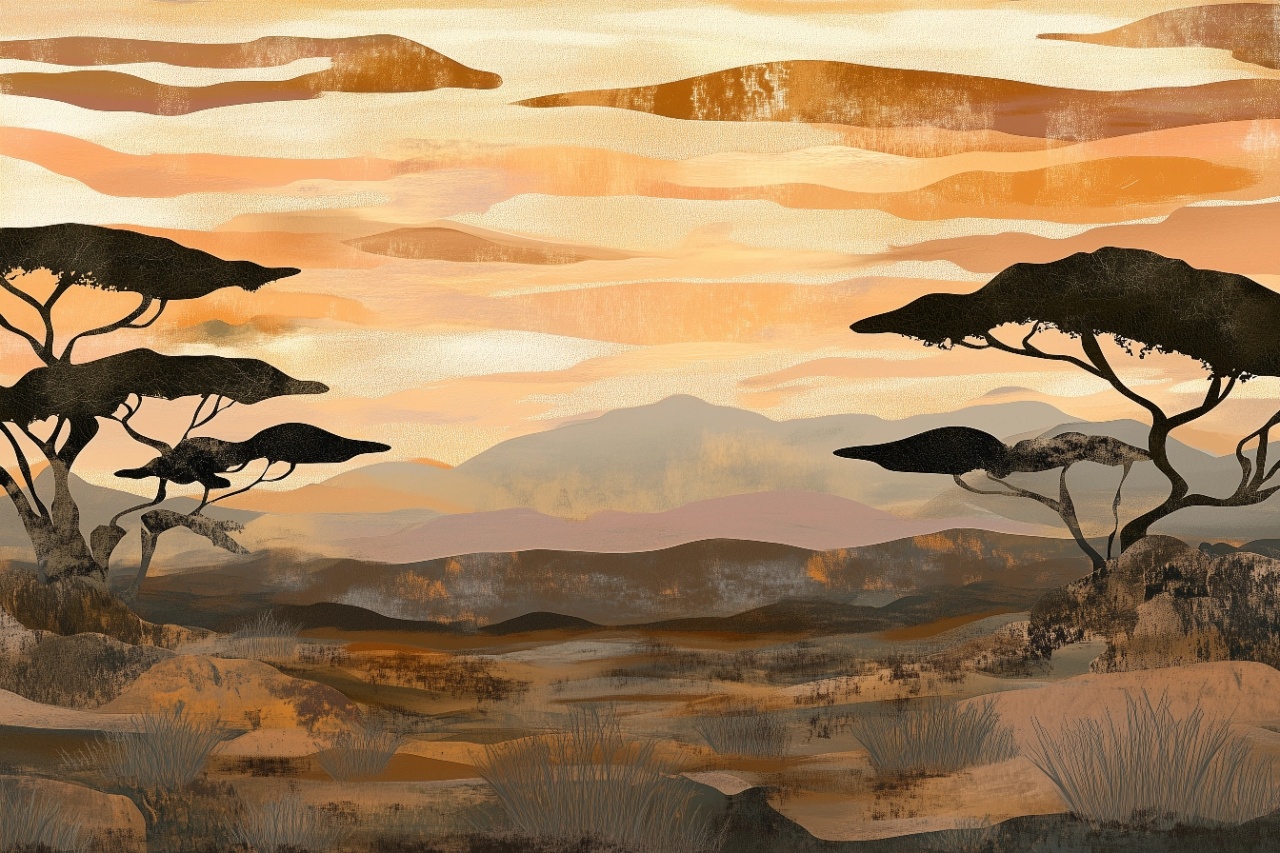 Fototapet Artistic Continent Mystique Savane Rêve CMS200