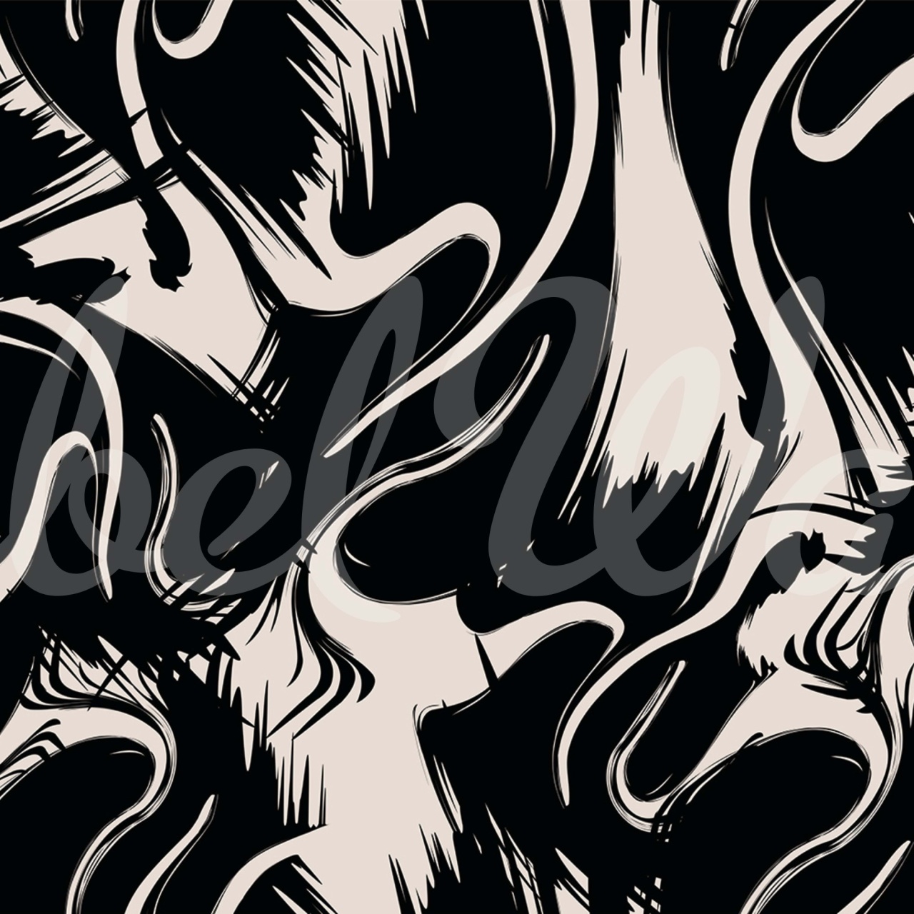 Fototapet, Artistic Shapes, Graphite, Rebel Walls - 2