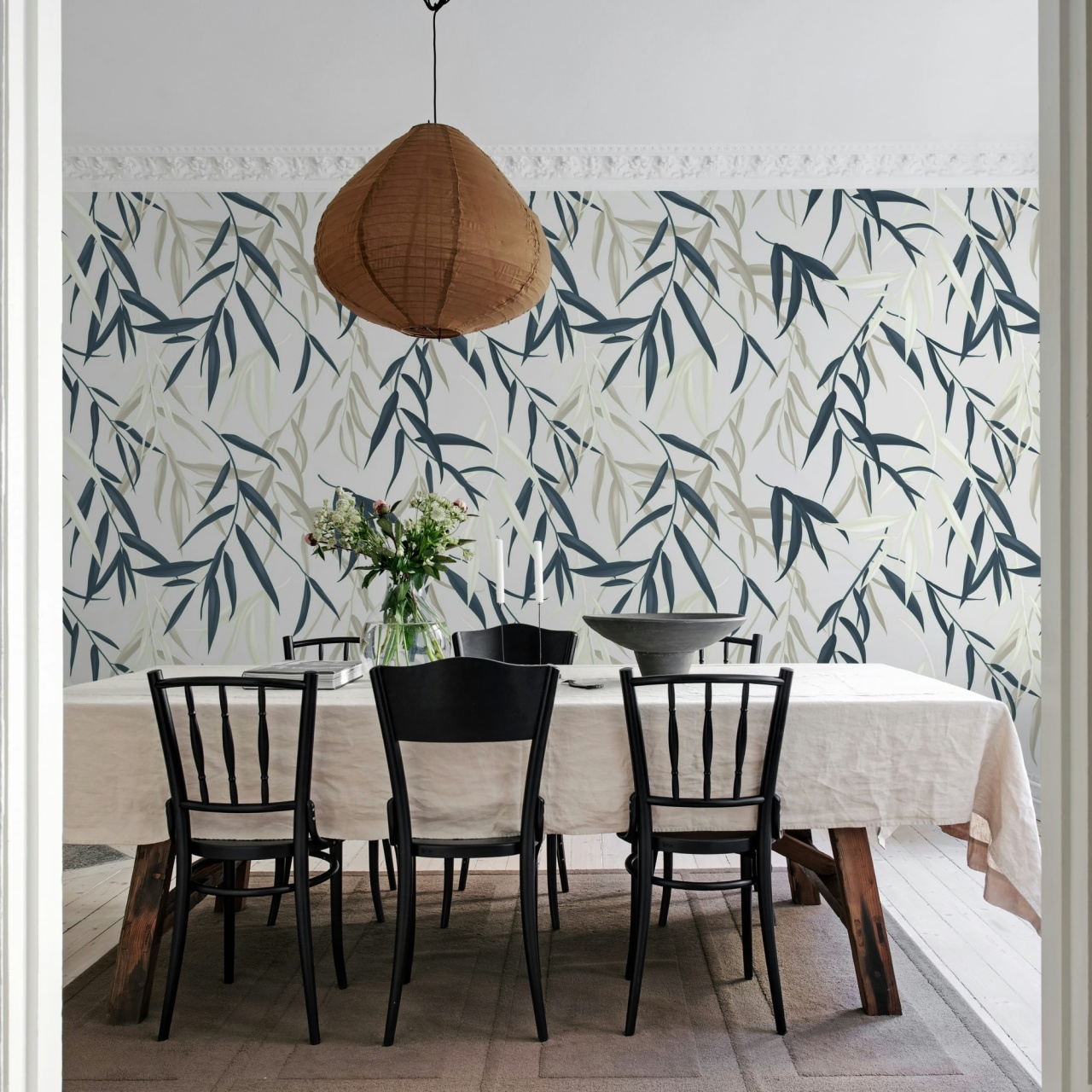 Fototapet, Bamboo Jungle, Blue, Rebel Walls - 3