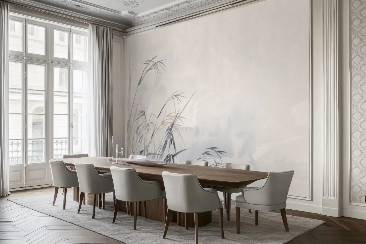 Fototapet Botanic Beige Naturel Aube Rêve BNA201 - 2
