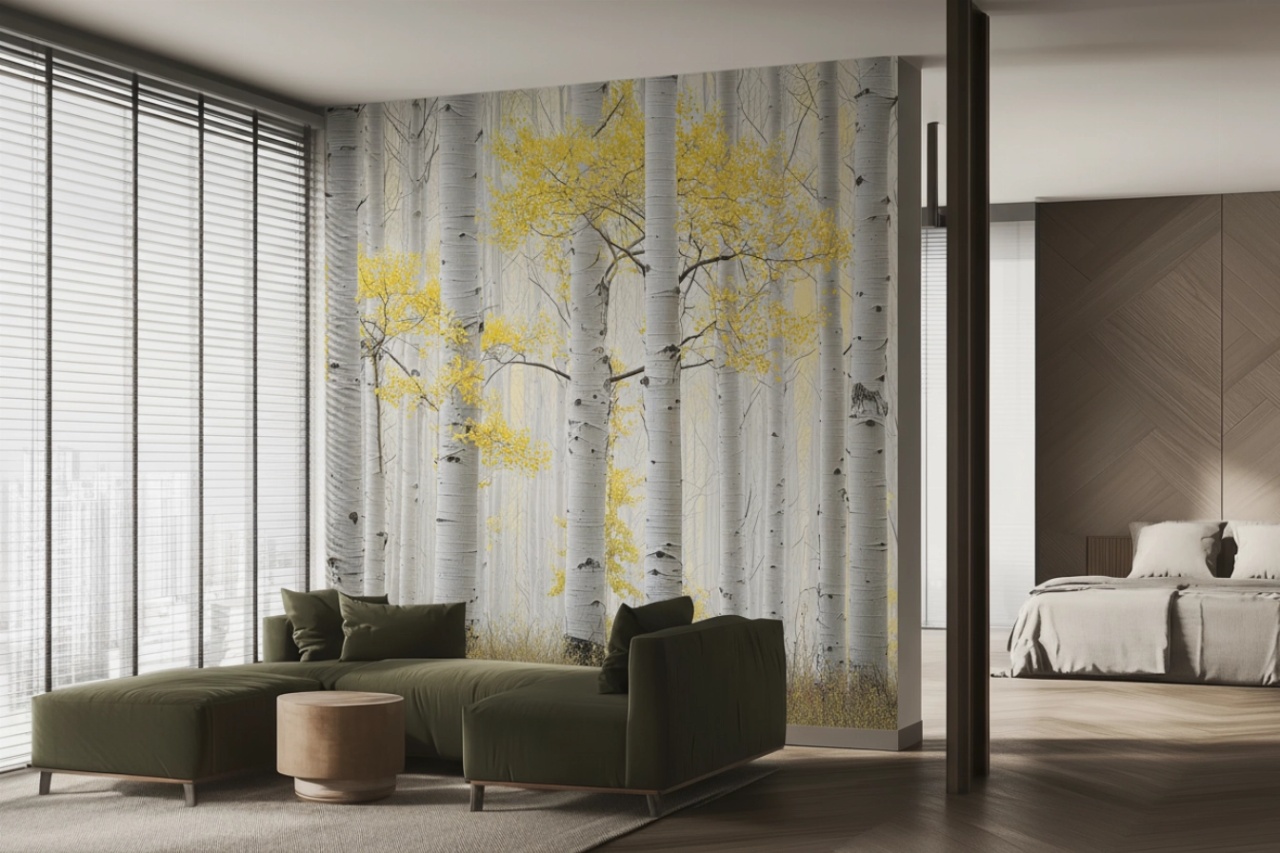 Fototapet Botanic Lueur Bouleau Rêve LB206 — imaginea 2
