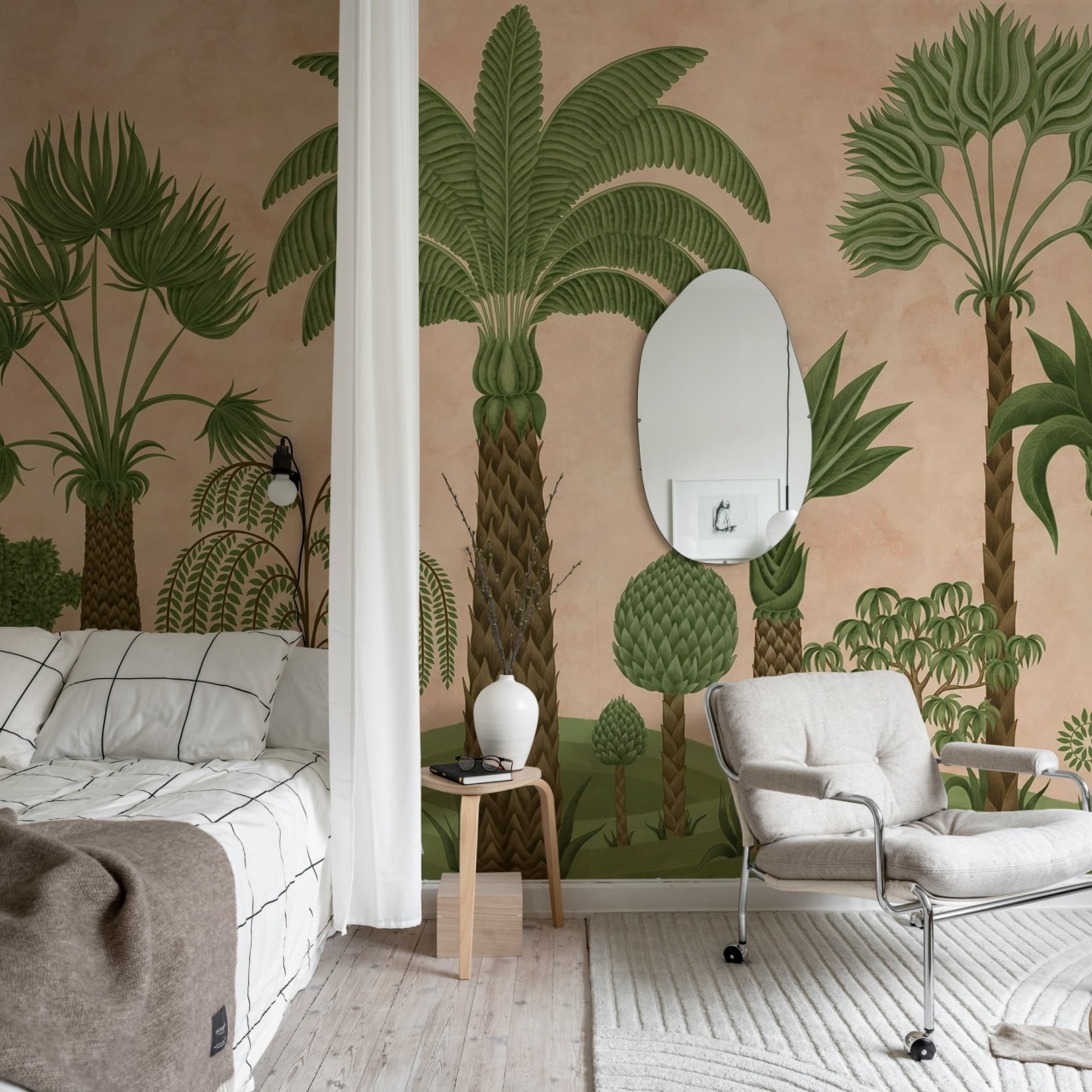 Fototapet, Botanical Bliss, Peach, Rebel Walls - 3