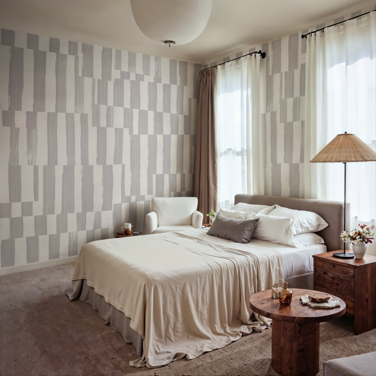 Fototapet, Broken Stripes, Gray, Rebel Walls - 3