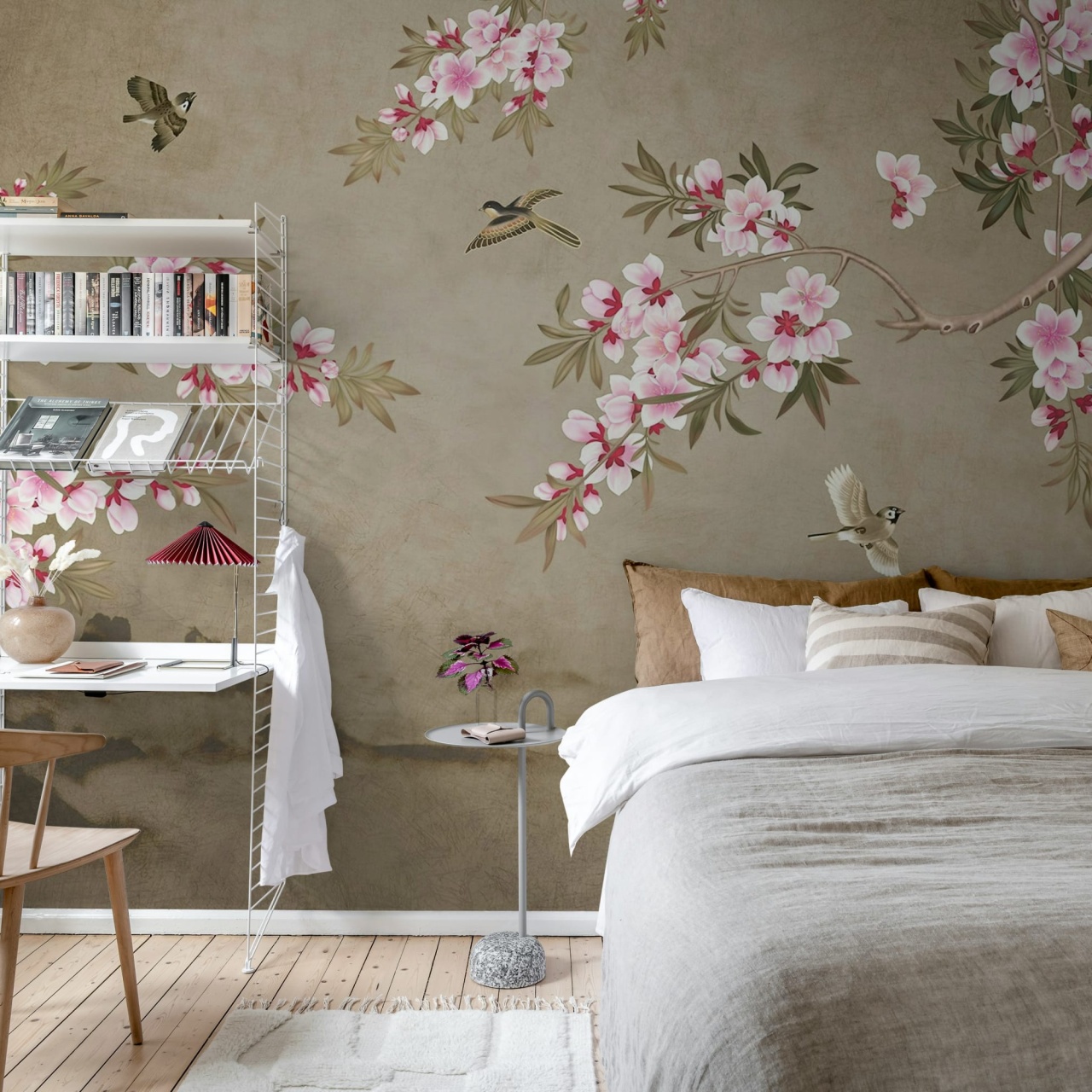 Fototapet, Chinoiserie Branches, Brown, Rebel Walls - 3