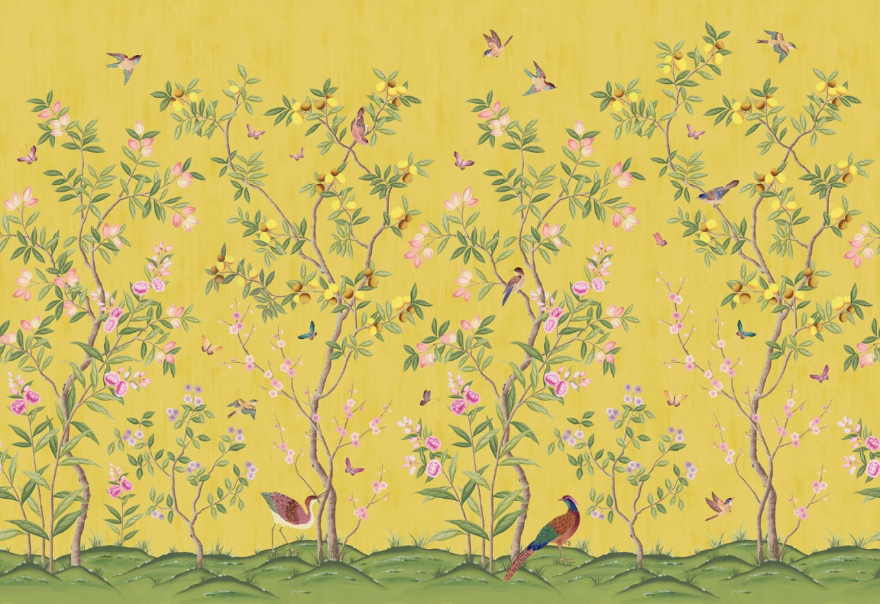 Fototapet, Chinoiserie Chic, Saffron, Rebel Walls - 2