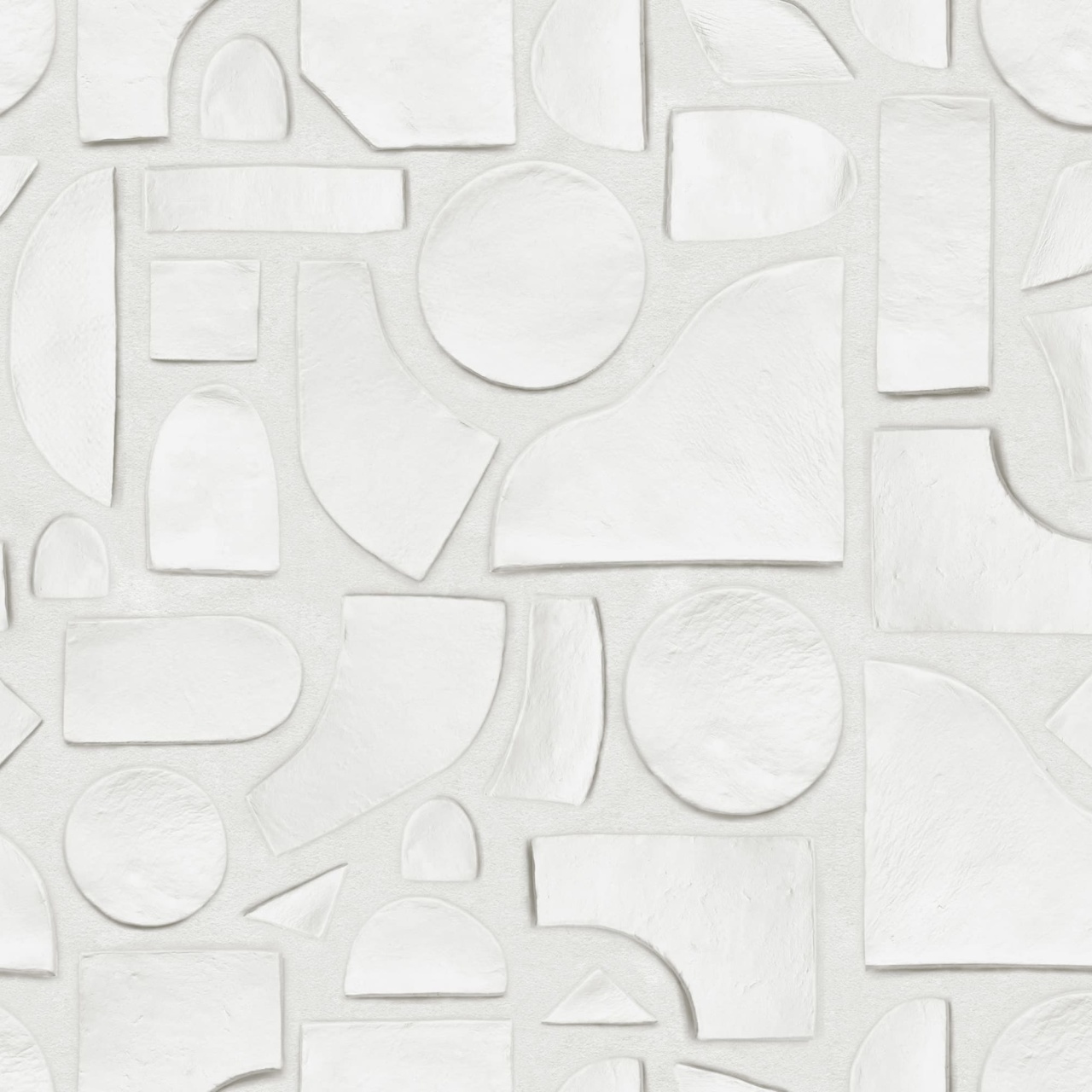 Fototapet, Clay Figures, White, Rebel Walls - 2