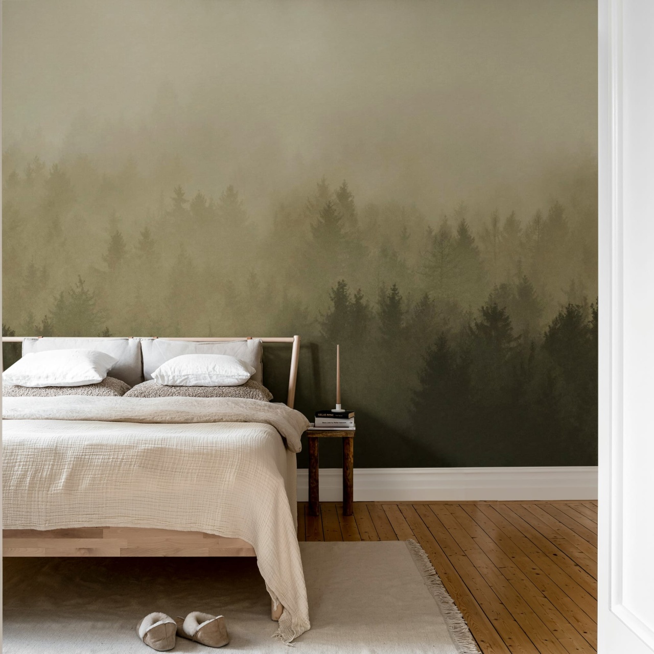 Fototapet, Cloudy Forest, Brown, Rebel Walls - 3