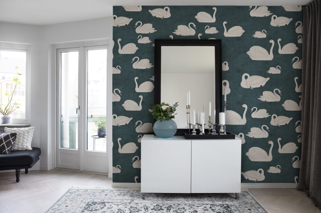 Fototapet, Cygne, Bleu, Rebel Walls - 3