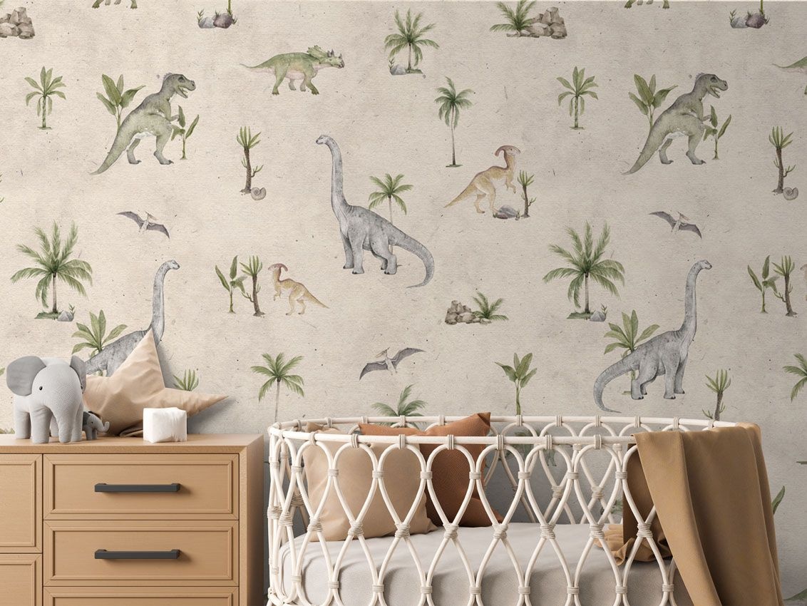 Fototapet Dashing Dinos - Sand, Kikki Belle - 5