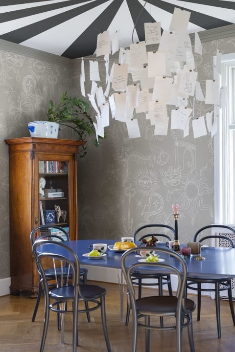 Fototapet, Doodle, Beige, Rebel Walls