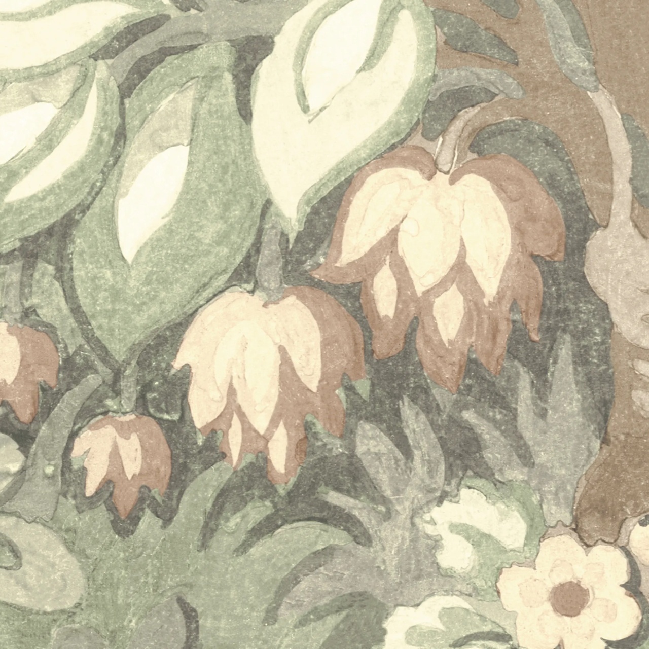 Fototapet, Flower Tree, Light Green, Rebel Walls - 4