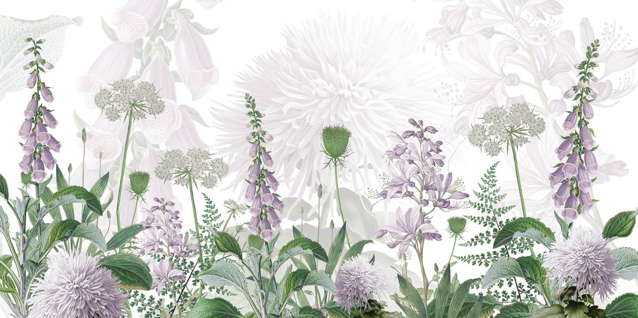 Fototapet Foxglove Flowers, Sir Edward - 2