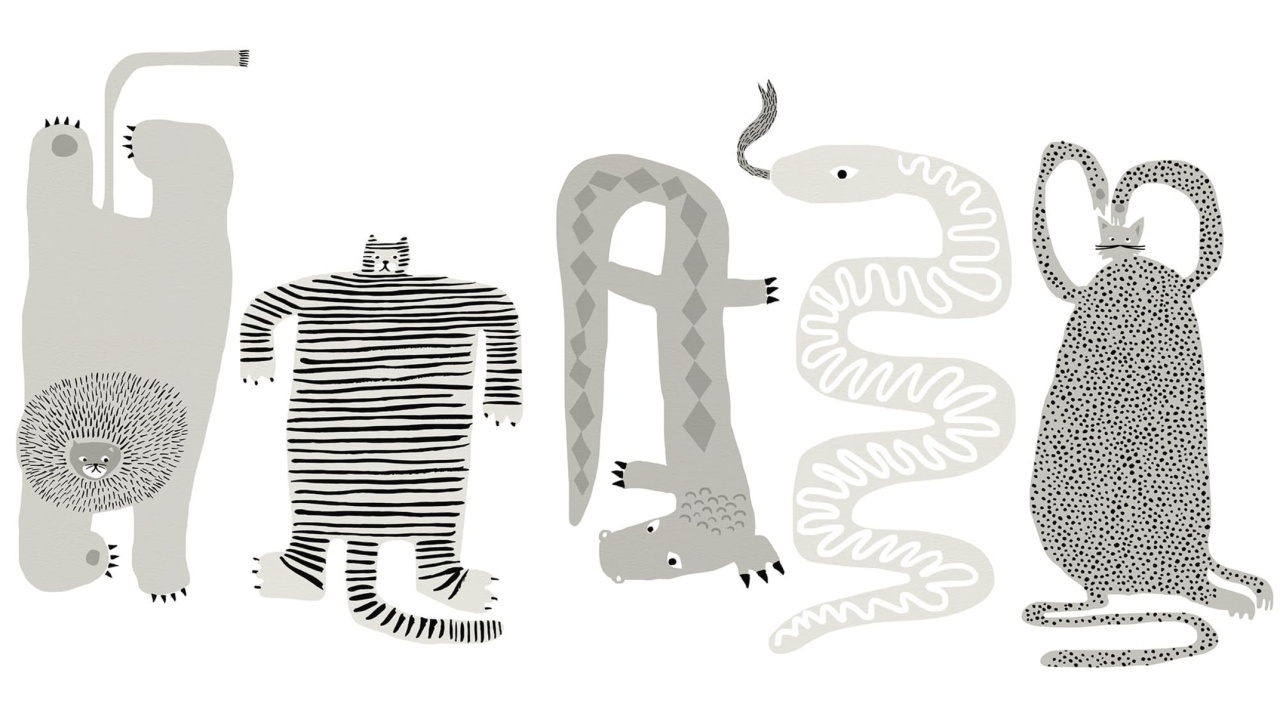 Fototapet, Funky Friends, Gray, Rebel Walls - 2